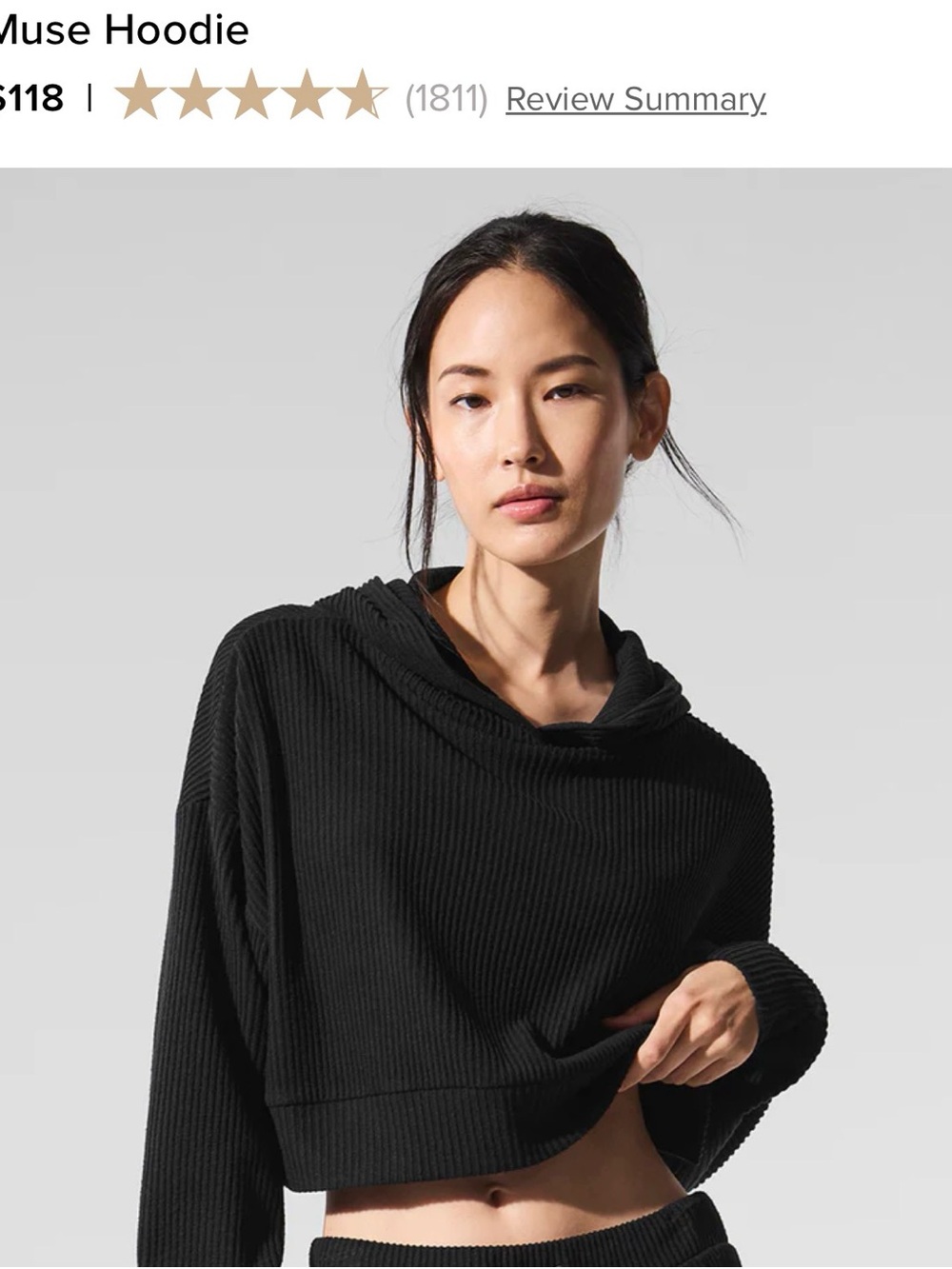 Alo yoga muse hoodie and sweats set